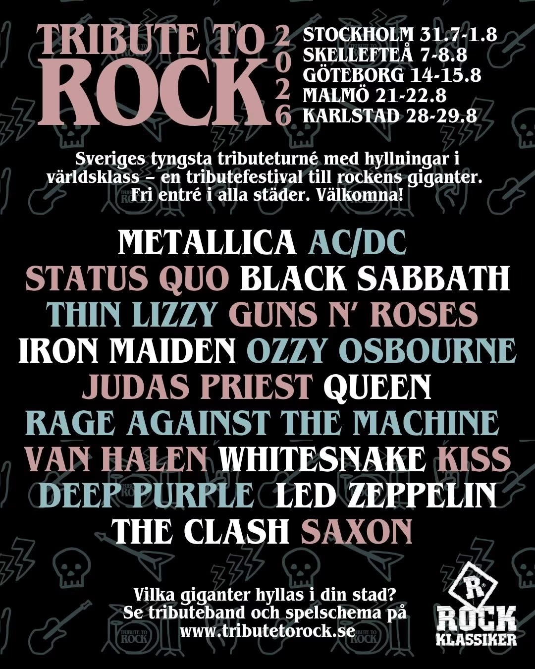 Tribute to rock - Maiden Sweden